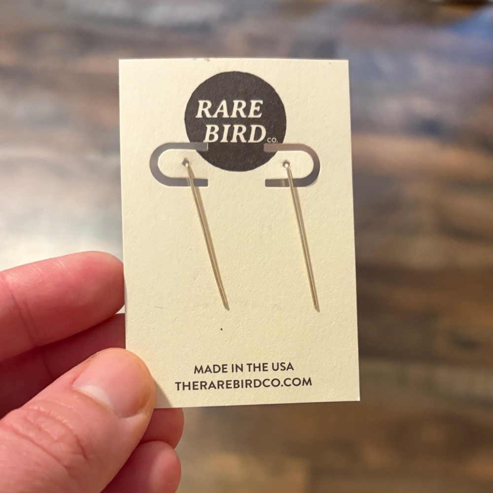 Silver Stick Earrings - NWT by Rare Bird